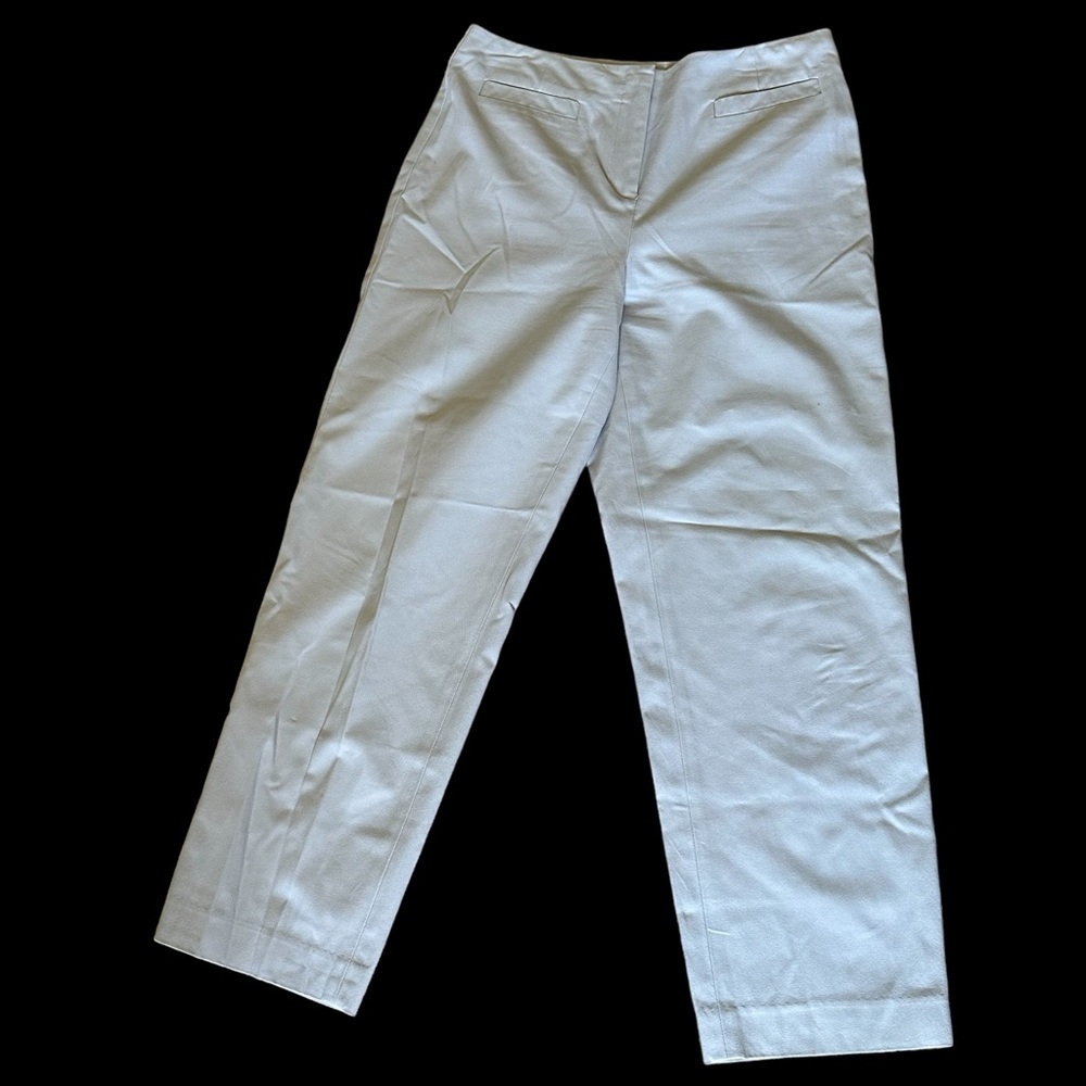 Talbots Petites Women’s Stretch Flat Pocket Pants Beige Size 10